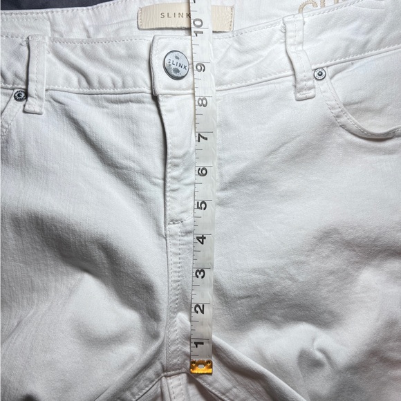 Slink Jeans Plus “Curvy” Mid-Rise Ankle Skinny Jeans Size 14 <white> - Picture 10 of 10